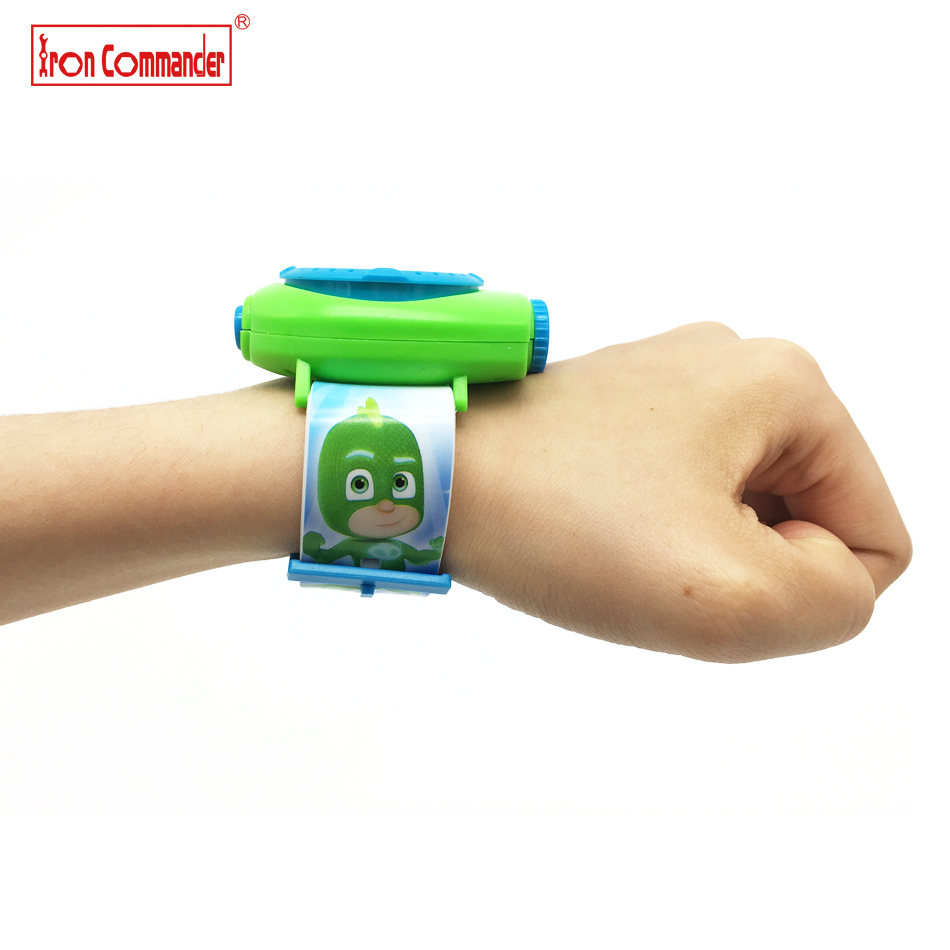 Iron-Commander-20pcs-20-Images-3D-Cartoon-PJ-Masks-Student-Watches-Kids-Projection-Watch-Educational-Toys