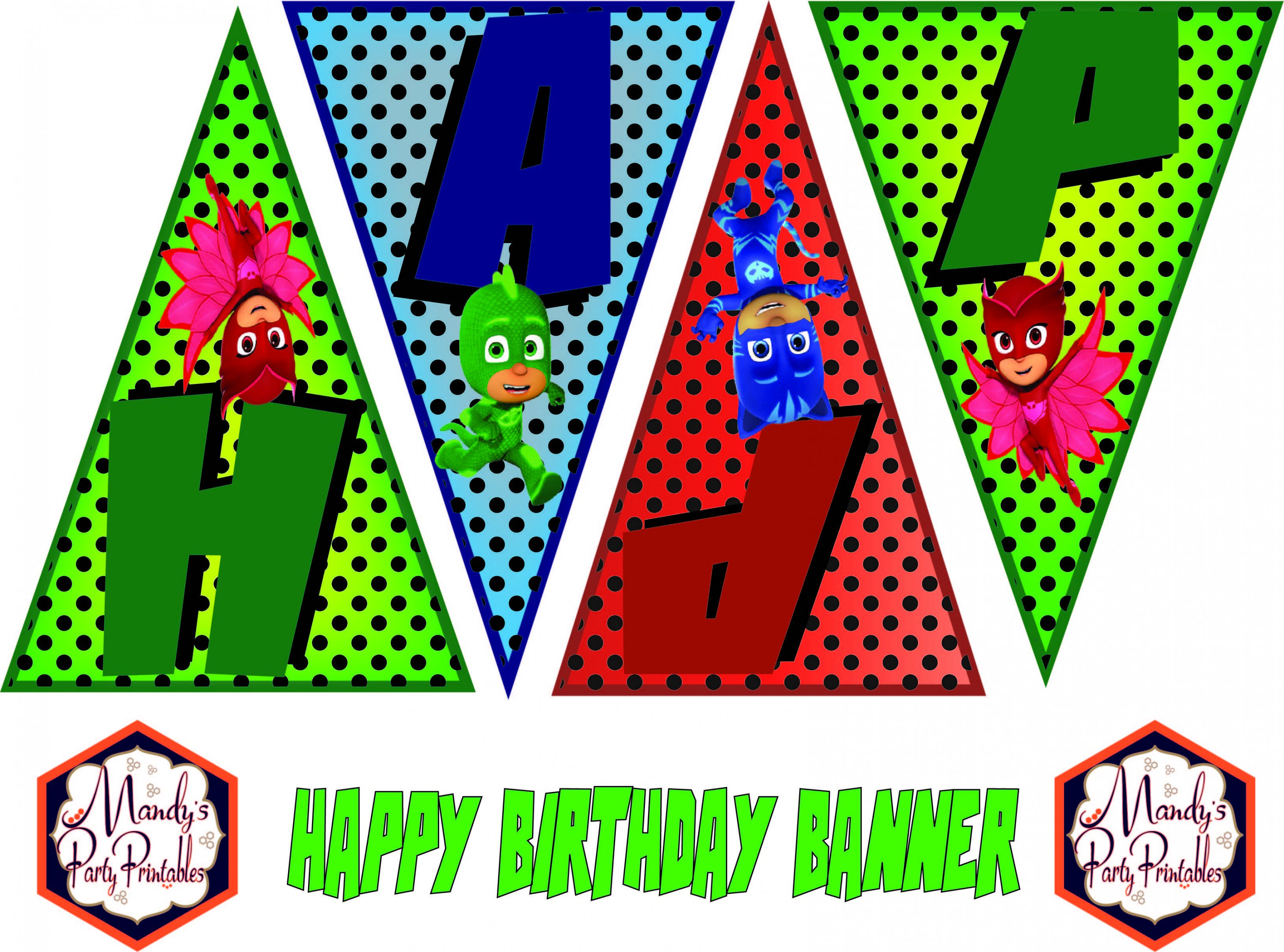 PJ-Masks-Birthday-Banner