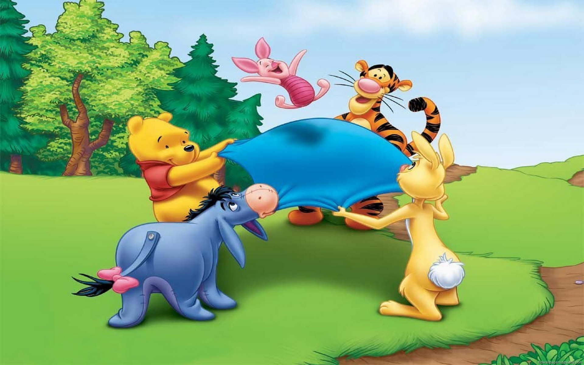 winnie the pooh cartoon desktop