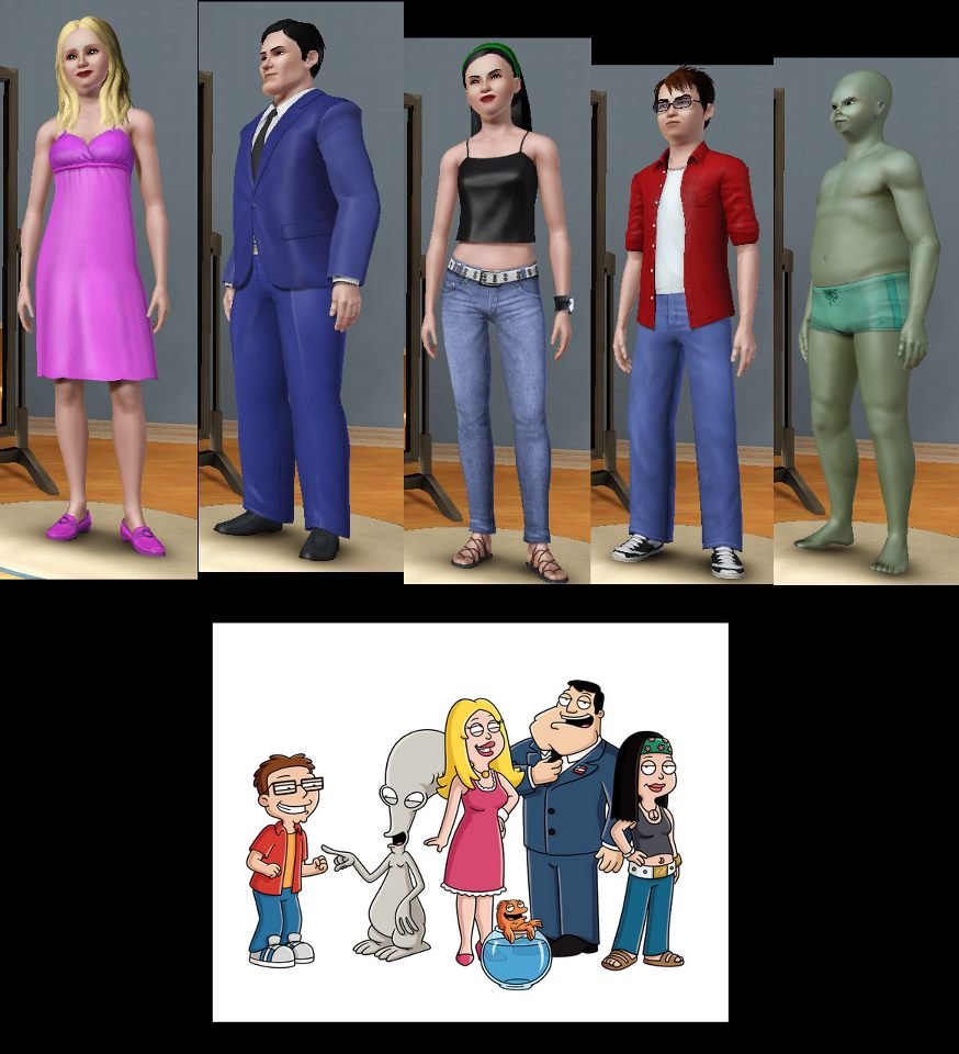american dad animations of characters