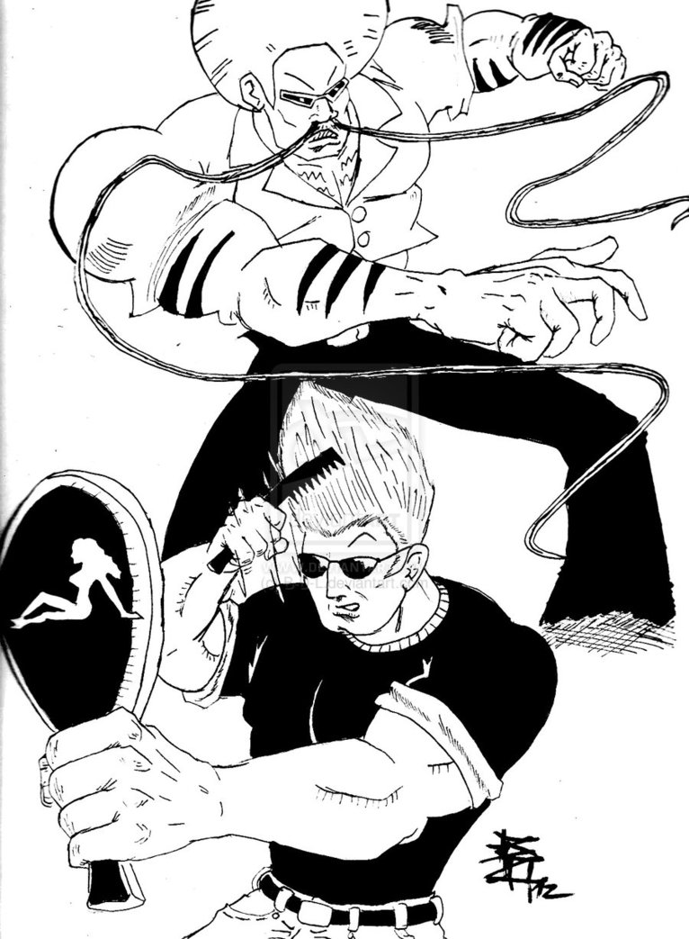 johnny bravo colouring