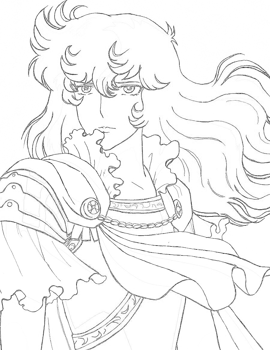 lady oscar coloring pages