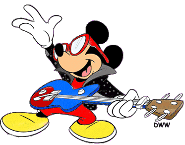 mickey Mouse to play guitar