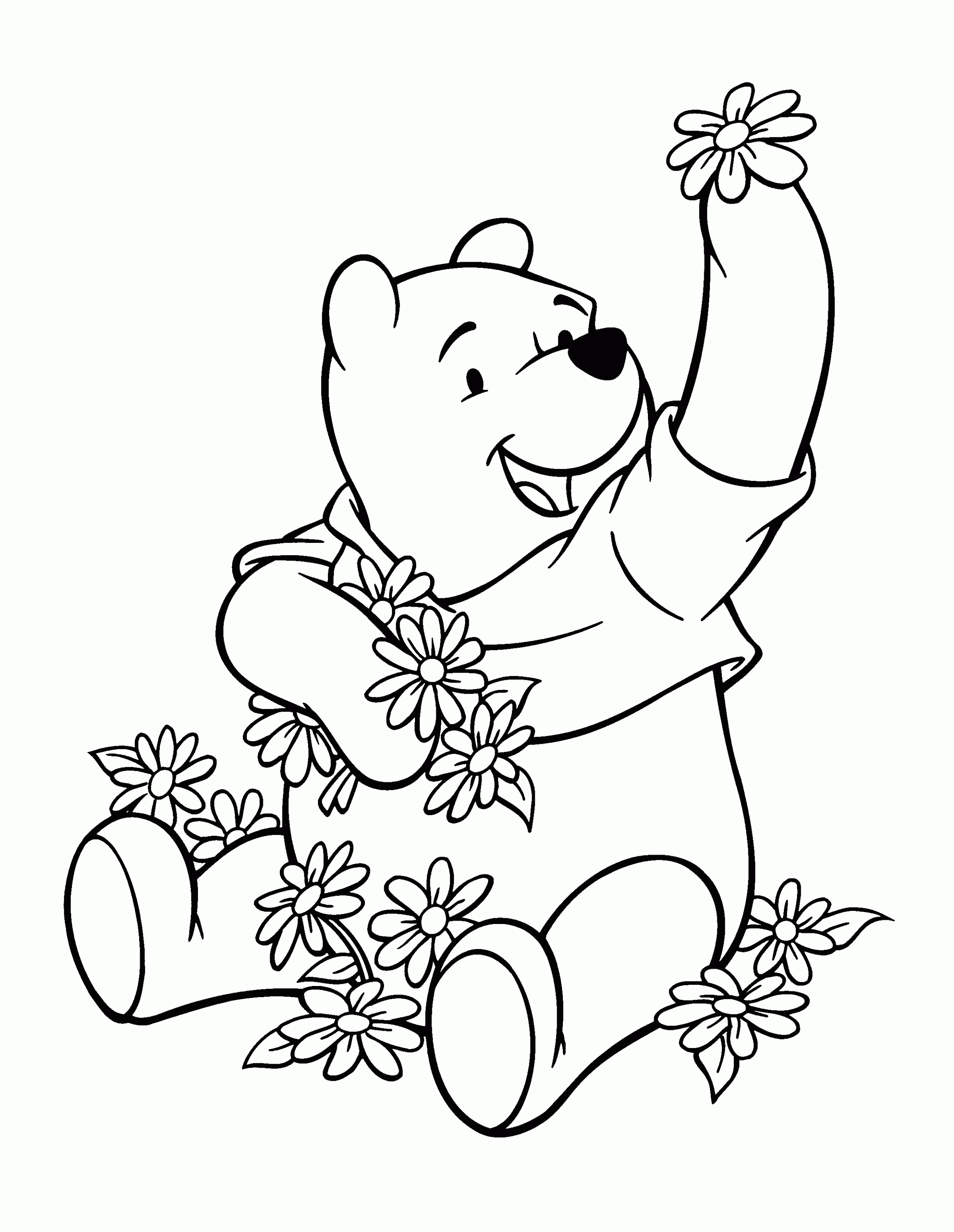 winnie the pooh coloring pages for kids