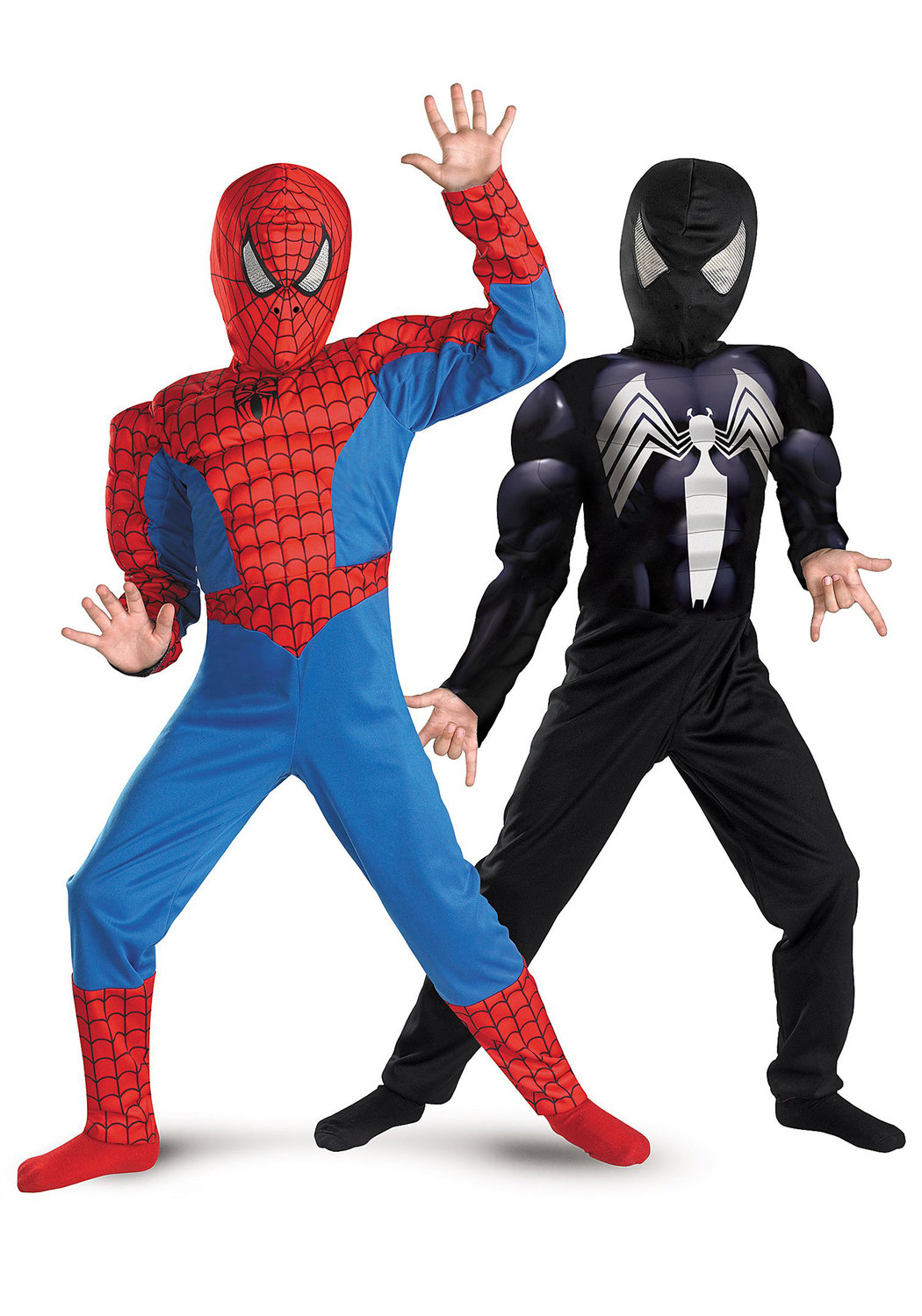 Red to Black Spiderman costume