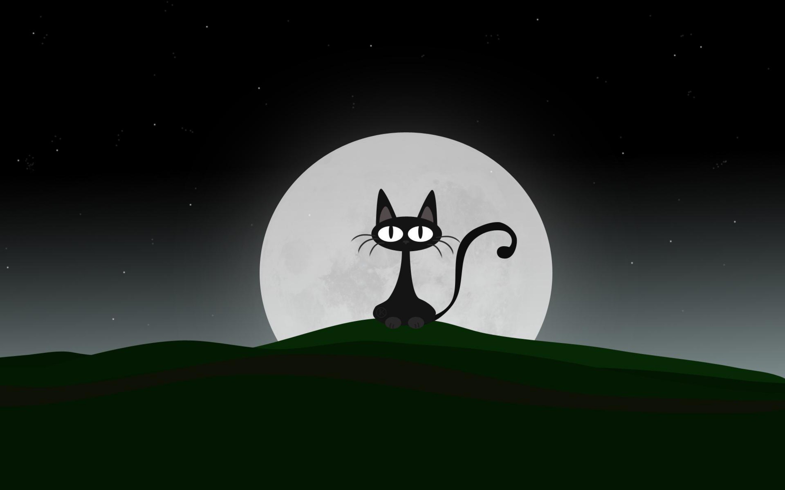 dark cat cartoon cover