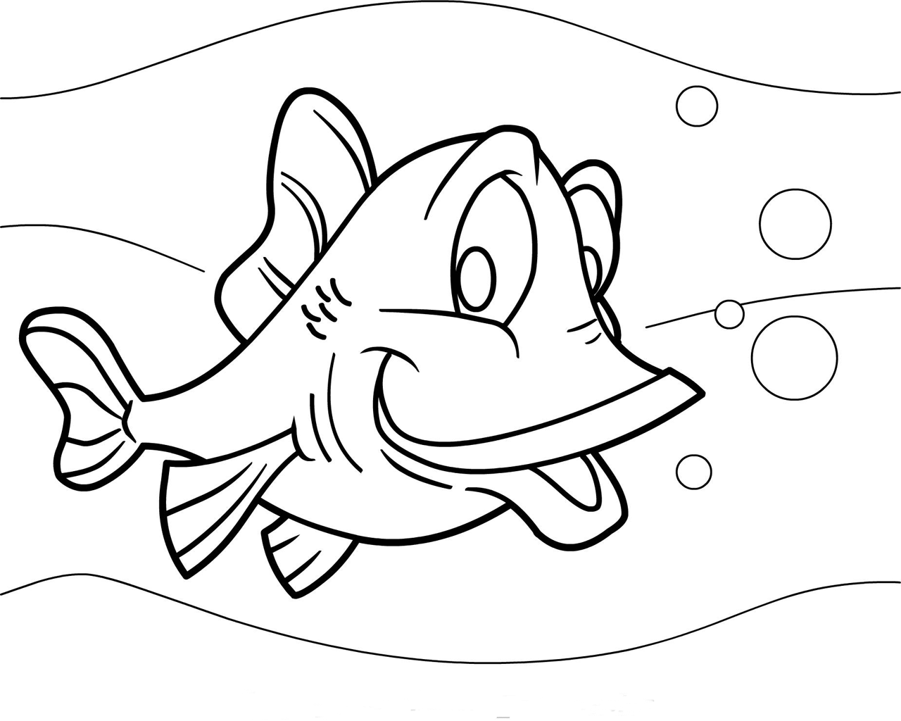 coloring pages pictures rainbow fish