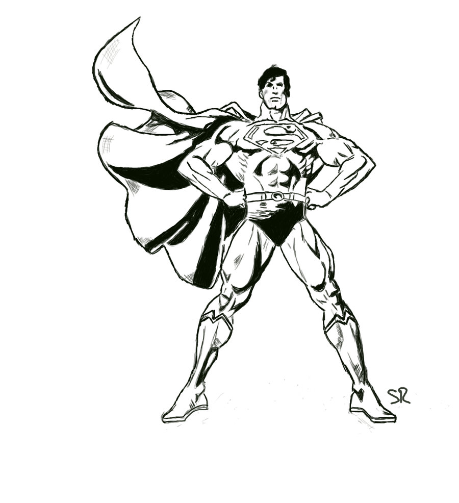 superman coloring free