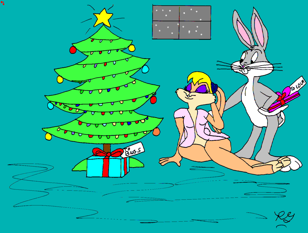 Lola Bunny Bugs Bunny Merry Christmas Picture Lola Bunny Bugs Bunny Merry Christmas Wallpaper