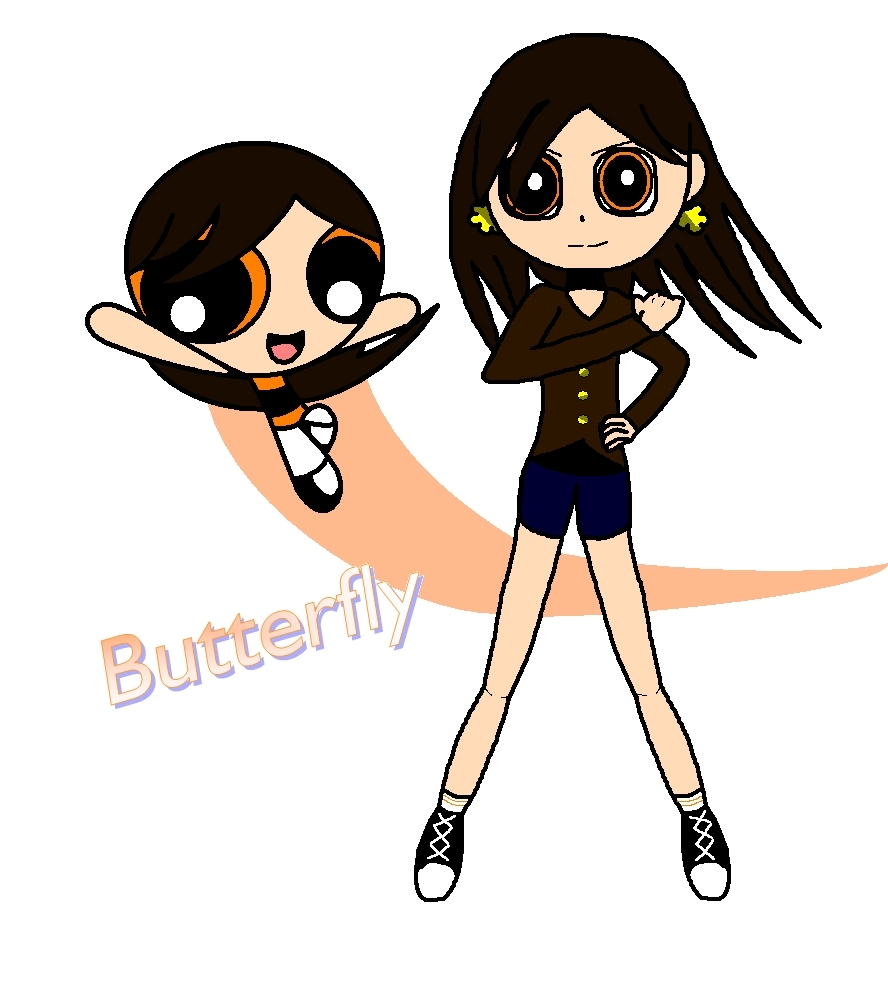 butterfly and butterfly the powerpuff girls