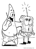 Patrick Star With Sponge Bob coloring
