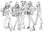 Winx club printable coloring pages