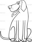 dog cartoon coloring