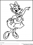 Disney Coloring Pages Daisy Duck