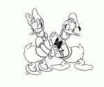 Donald And Daisy Duck Coloring