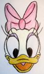 daisy duck draw face
