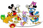 wallpaper mickey mouse minnie mouse daisy duck and donald duck