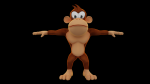 cartoon monkey model
