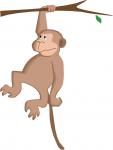 cartoon monkey tree