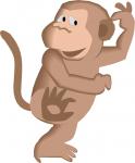 dancing cartoon monkey