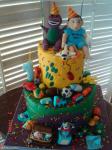 Barney birthday cake free